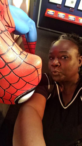 Marvel Exhibit Le Anne Smooches Spider-Man
